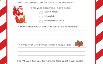 LETTER TO SANTA- A KEEPSAKE TO LOOK BACK ON WHEN THEY’RE OLDER.