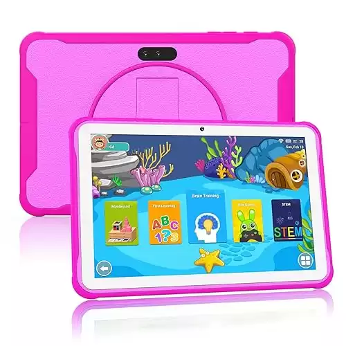 Kids Tablet 10 inch Android Toddler Tablet 3GB 64GB Tablet for Kids APP Preinstalled & Parent Control Kids Learning Education Tablet WiFi Camera,Netflix YouTube Hands-Free Watching(2023 Release),R...